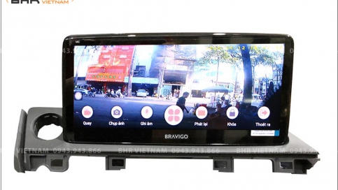 Màn hình DVD Android xe Mazda 6 2018 - nay | Màn Bravigo nguyên khối